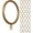 Gold, variant on MERIVILLE Curtain Rings with Eyelets, Set of 14, 1.5" Inner Diameter, Fits Up to 1 1/4" Rod, Oil-Rubbed Bronze