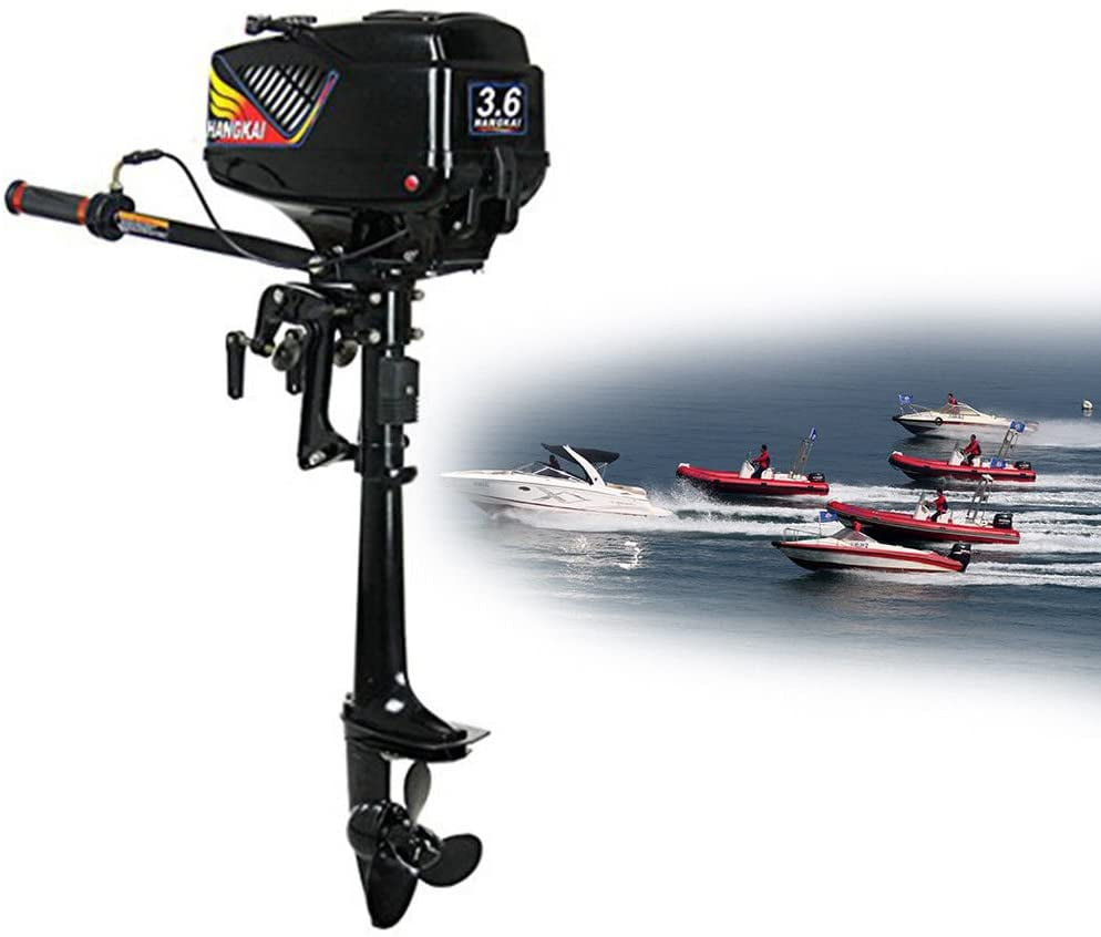 2.3HP 2 Stroke Heavy Duty Fishing Boat Engine Outboard Motor Water Cooled System 