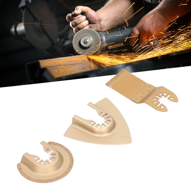 Oscillating Saw Blade, Wide Application Multitool Blades Durable 3pcs for Tile