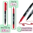thumbnail image 2 of Mr. Pen- Dual Tip Permanent Markers, 12 Pack, Fine & Ultra Fine Tip, Fine Tip Permanent Markers, Fine Tip Marker, 2 of 9