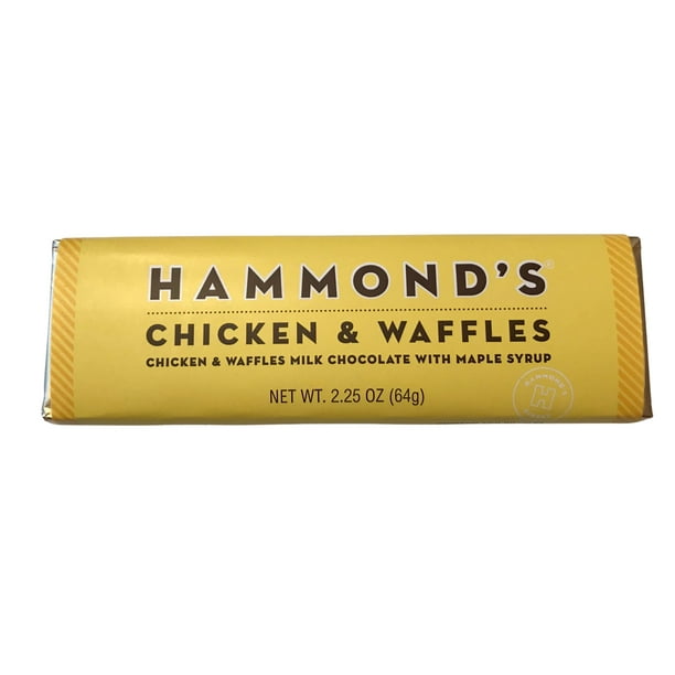 Hammonds Chicken Waffles Milk Chocolate Candy Bar With Maple Syrup 2 25 Oz Bar 2 Bars Walmart Com
