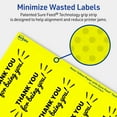 thumbnail image 5 of Avery Printable Rectangle Labels, Neon Yellow, 9.75" x 1.25", 100ct, 5 of 11