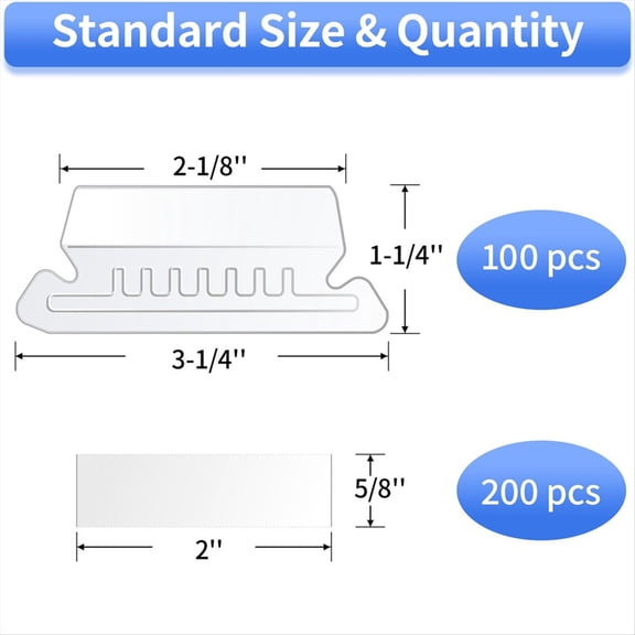 Hanging File Folder Tabs, 100 Pcs File Folder Tabs File Tabs