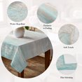 thumbnail image 5 of Teal Grey Table Cloth Waterproof Tablecloths, Farmhouse Gray Barn Wooden Vintage Striped Tablecloth Dining Table Cover for Kitchen Party Tabletop Outdoor, Rectangle Tablecloth 60x102 Inch, 5 of 9