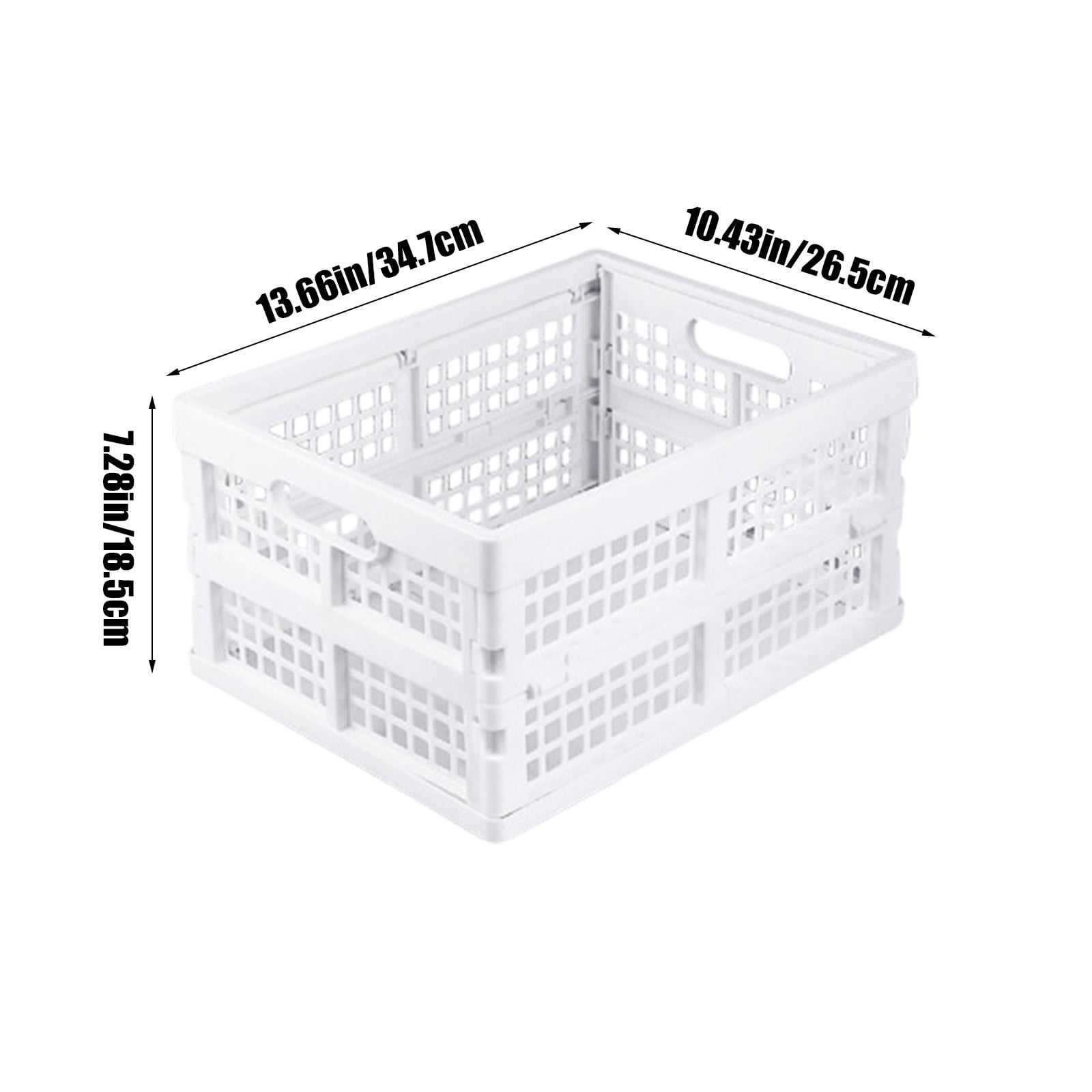 UUHYTG Storage Basket, Large Foldable Mesh Organizer Basket for Desktop, Snack Stationery Cosmetics Storage Box, Multipurpose Fruit and Home Office Organizer Container