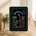 thumbnail image 1 of Medidor Portátil De Aire Compatible Con Tuya WiFi 10 En 1 CO2 CO TVOC HCHO PM2.5 PM10 PM0.3 Índice De Del Aire Temp Probador De Detección De Humedad, 1 of 7