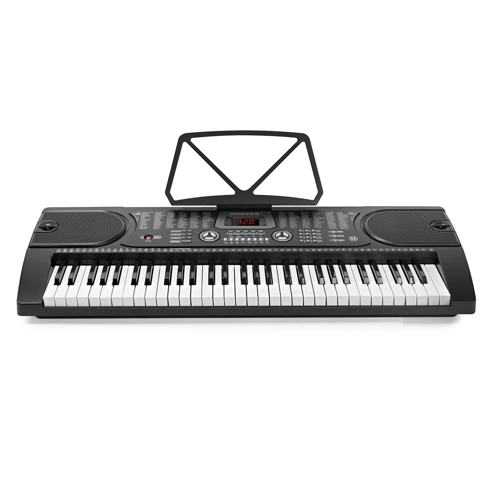 61 Keys LED Digital Electric Microphone Piano Music Organ Electronic T4M5 V0O5 
