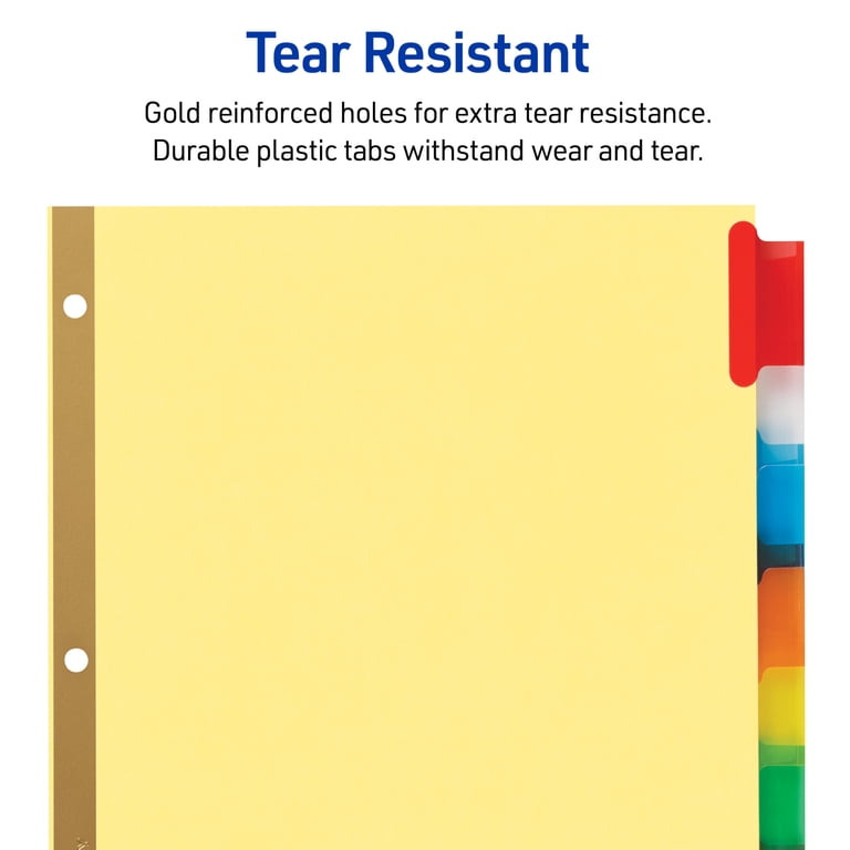 Avery Paper Dividers, Insertable Big Tab, 8-Tab photo 6
