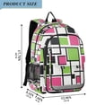 thumbnail image 2 of FORMRS Unisex School Backpack 17" Student Travel Bag with Laptop Compartment, Abstract Geometric, 2 of 7