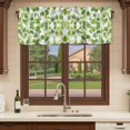 thumbnail image 6 of Green Plant Curtain Valances for Windows, Kitchen Valance Window Treatments Panel 2 Pack, Summer Leaves Retro Pastoral Botanical Rod Pocket Short Curtains for Bathroom Bedroom 60 x 18 Inch, 6 of 8