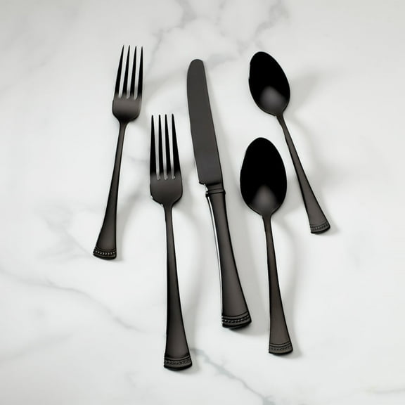 Lenox Portola Black 20-Piece Flatware Set, Service for 4