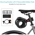 thumbnail image 5 of Black-Bike Lock, Bike Lock Long 120cm x 12mm, Cable Lock for Bike Scooter Motorcycles Bike Gate with 5 Digit Smart Code and Stroller Bike, Bike Lock Anti-Theft…, 5 of 5