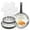 Black, variant on KITEXPERT Non Toxic Stainless Steel Frying Pan Set (8",10",12"), Tri-Ply Nonstick Skillet Pans with Removable Handles, Dishwasher & Oven Safe, All Stovetops Compatible, Beige