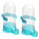 thumbnail image 1 of Uxcell 800ml Alimentador automático para palomas, bebedero colgante para jaula de aves, dispensador de agua, azul claro 2 paquetes, 1 of 6