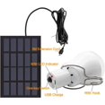 thumbnail image 2 of Bombilla solar LED, juego de 2 luces solares para acampar con panel solar de 3 W, adecuada para tiendas de campaña al aire libre, para senderismo, para acampar y pescar., 2 of 5