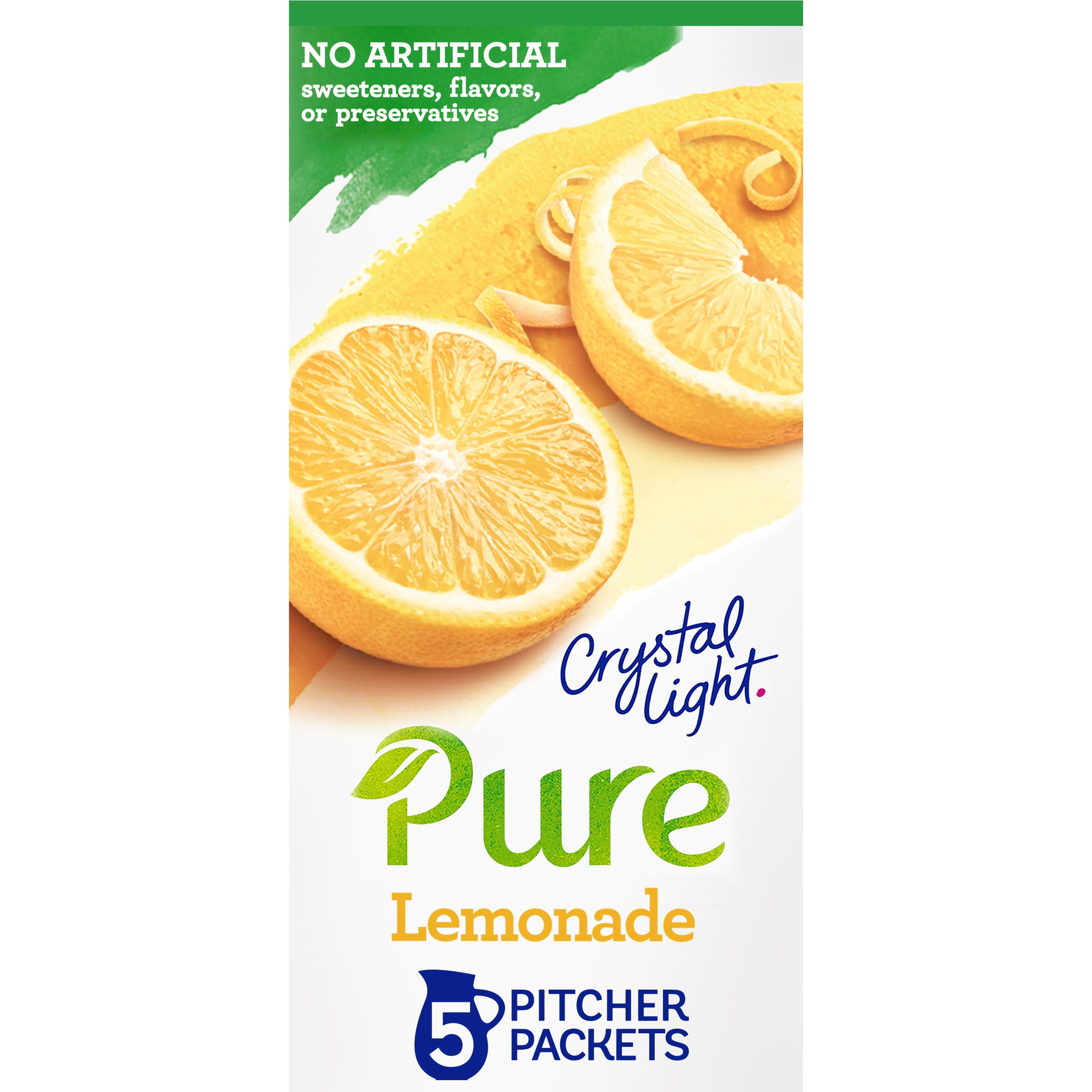 Crystal Light Pure Lemonade Powder Drink Mix with No Artificial