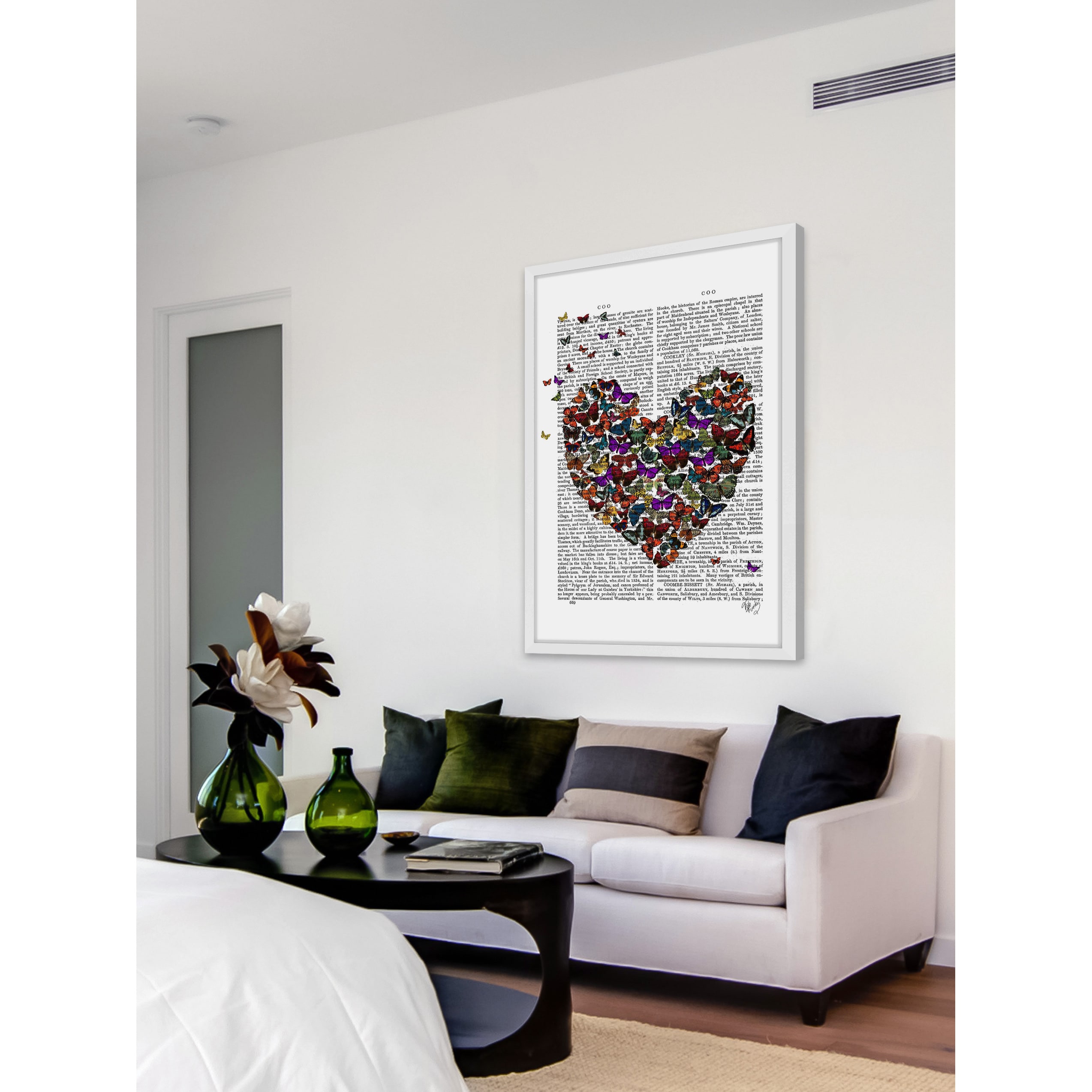 Marmont Hill "Butterfly Heart" Framed Painting Print