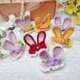 thumbnail image 2 of GunRayan Trendy Kids Winter Knitting Crochet Rabbit Snap Hair Clips Flower Carrot Barrette Hairgrip Girls Hairpin Hair Clips for Toddlers Girls (Pink, One Size), 2 of 5
