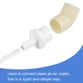 thumbnail image 5 of Unique Bargains 8mm Barb x 20mm Spigot Straight PVC Pipe Fitting Adapter White 3 Count, 5 of 5