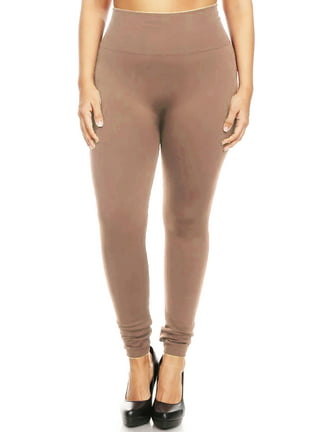 Plus Leggings in Size Pants Beige - Walmart.com