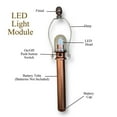 thumbnail image 5 of Rustic Farmhouse Battery-Powered Live Edge Wood LED Table Lamp, 28" Tall, 3 Stage Dimmer, 4 hr Auto-off Timer, 5 of 7