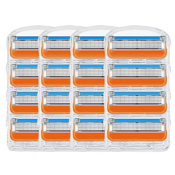 Five Layer Manual Razor Blade, Orange, Men's Razor, Shaving More Comfortable, Razor Blade Replacement