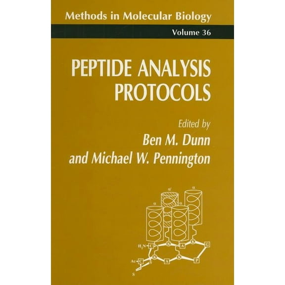 Methods in Molecular Biology Peptide Analysis Protocols, Book 36, (Spiral-Bound)