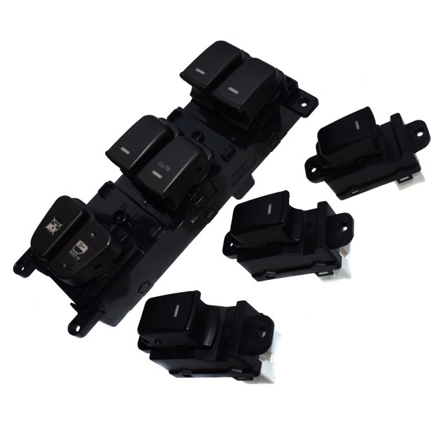 Power Window Master &Passenger Single Rear Switch For Hyundai Sonata 07-10 4Pcs