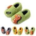 thumbnail image 4 of Generic Girls Cute Slippers With Memory Foam Kids Plush Warm Winter House Shoes Autumn Winter Clothes for Holiday Christmas Party（16 Yellow）, 4 of 4