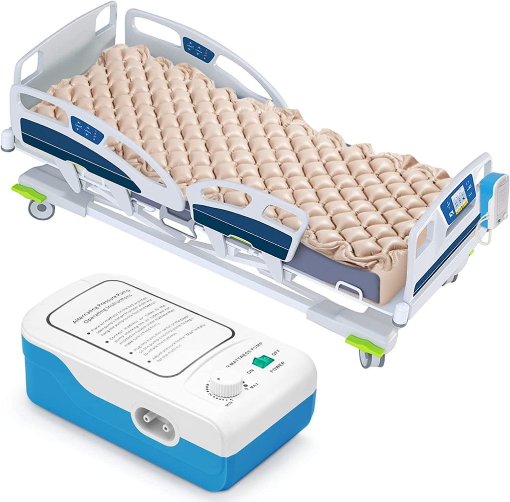 FULenQnu Bed Pad to Prevent Bed Sores Air Alternating Pressure Mattress Topper for Hospital Bed