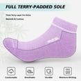 thumbnail image 3 of Diabetic Socks for Women, AMITOFO Bamboo Viscose Ankle Socks with Non-Binding Loose Top, Seamless Toe Design Breathable Moisture-Wicking Fabric, 6 Pairs Multicolor, 3 of 8