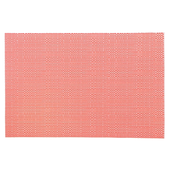Maison Concepts Vinyl Placemat Linen Coral 12 X 18 (Orange) 12" X 18" X 0.5" -Set of 12