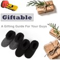 thumbnail image 5 of 2-Pack Men's Soft Sole Slippers, Cozy Fuzzy Sock Shoes with Anti-Slip Grippers, Unique Gifts, 5 of 12