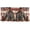 American Worker and Flag, variant on Haosy 2 Panels Rod Pocket Tier Curtains 57 x 36 Light Filtering Privacy Semi Sheer for Kitchen Bathroom, Blue Orange Purple Wolf Faces