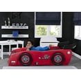 thumbnail image 2 of Delta Children Lit pour Tout-Petit et Lit Simple Voiture de Course Grand Prix - Rouge, 2 of 5