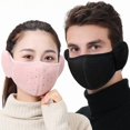 thumbnail image 2 of Máscara térmica tridimensional dos en uno de otoño e invierno con forro polar para protección de los oídos para hombres y mujeres, ciclismo, a prueba de viento, a prueba de frío, transpirable, 2 of 5