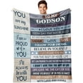 thumbnail image 1 of LHSHID Godson Gifts from Godmother Godson Baptism Gifts for Boys Godson Gifts Birthday Christmas Easter Gifts for Godson Godson Gifts from Godfather God Son Gifts Blanket 60"x80", 1 of 8