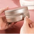 thumbnail image 4 of Travel Jewelry Box Small Mini Jewelry Organizer Storage Bag, Portable Display Case, PU Leather Case Jewelry Holder, 4 of 7