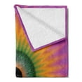 thumbnail image 2 of Eyeball Soft Flannel Fleece Throw Blanket, Psychedelic Starburst Themed Eye Rainbow Colored Illustration Ornamental Design, Cozy Plush for Indoor and Outdoor Use, 50" x 70", Multicolor, by Ambesonne, 2 of 5