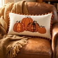 thumbnail image 6 of Pumpkin Pillow Cover Throw Pillow for Fall Seasonal Pillow Cover for Couch Bed Farmhouse Fall Decor Halloween Thanksgiving Gift, 6 of 9