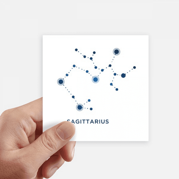 Sagittarius Constellation Sign Zodiac Sticker Square Waterproof Stickers Wallpaper Car Decal