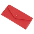 thumbnail image 1 of Estuche para gafas de botón triangular Unique Bargains, simple y portátil, almacenamiento de gafas, rojo, 1 of 3