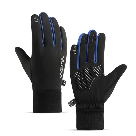 Kids Winter Gloves Thermal Insulated Waterproof Windproof Touchscreen Compatible for Outdoor Adventures Hiking Camping