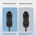 thumbnail image 3 of Aviation Cable Connector, 7/16-28UNS Thread 5PCS 60V 5A 4 Pin Wire Connector  for Outdoor Lighting Monitoring, 3 of 7