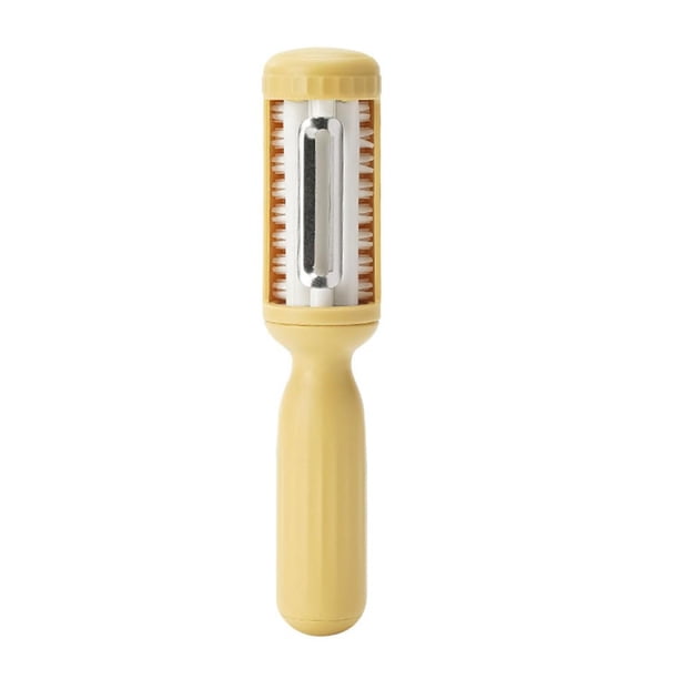 Popular!Cuchillo de pelar multifuncional,pelador de verduras 2 en 1,herramienta de cocina de fácil limpieza,utensilios de cocina pelador de verduras giratorio con cepillo
