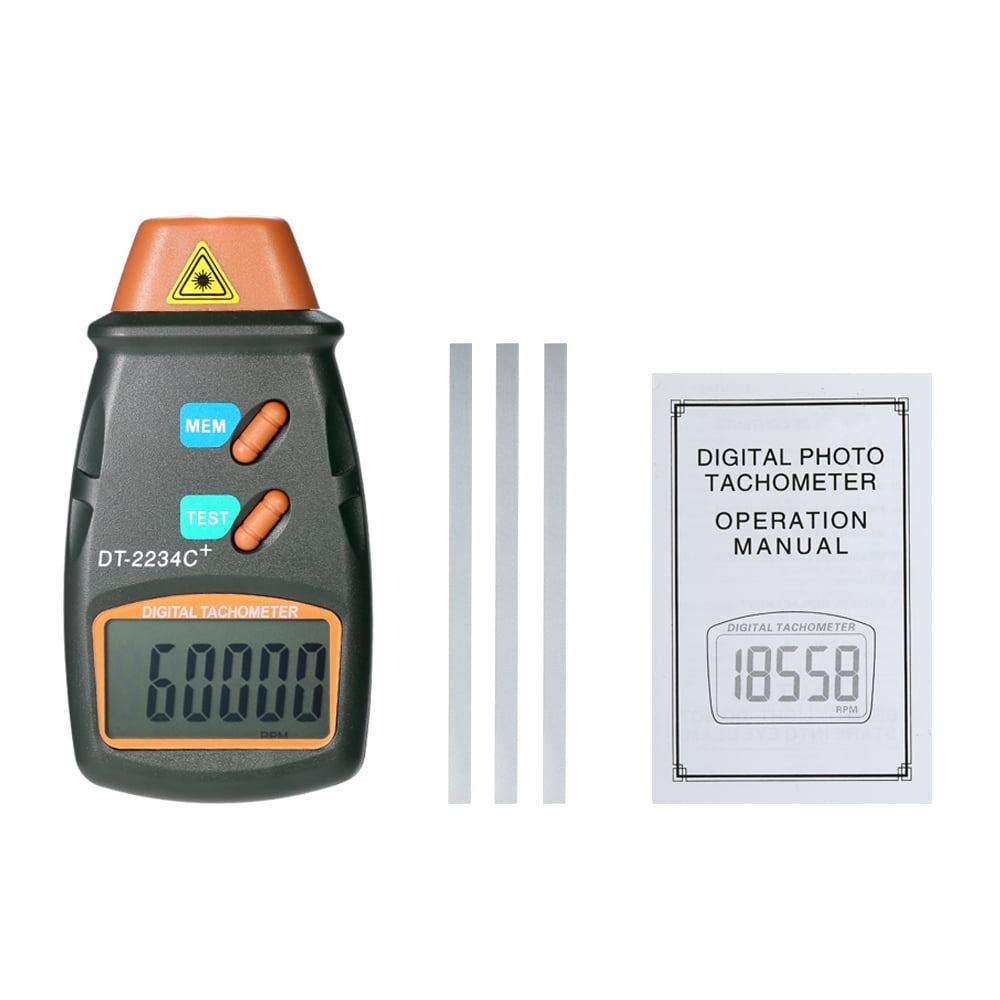 Tachometer Handheld Digital Photo Tachometer Laser NonContact Tach