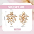 thumbnail image 6 of 10pcs Cubic Zirconia Leaf Charm Brass Rhinestone Leaf Charms Wheat Crystal Pendants for Earring Bracelet Necklace Jewelry Making, 6 of 6