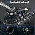 thumbnail image 3 of Dteck for Samsung Galaxy S25 Edge Camera Lens Protector, Edge Thin Case Friendly, 9H Shatterproof Tempered Glass with Aluminum Metal Circle Camera Screen Protector Cover Accessories,Silver, 3 of 4