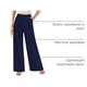 thumbnail image 4 of Pantalones PRETTYGARDEN Palazzo Mujer Azul Marino Tiro Alto Talle Pequeño, 4 of 9