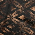 thumbnail image 1 of oneOone Viscose Chiffon Chocolate Brown Fabric Geometrical Water Color Sewing Craft Projects Fabric Prints By Yard 42 Inch Wide, 1 of 4
